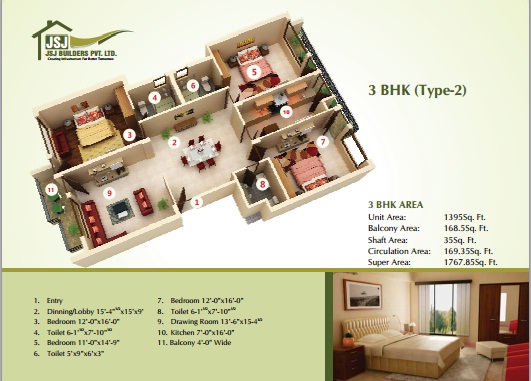 3 bhk type 2